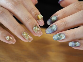 ネイルサロン ユーズ(USE.)/存在感！左右非対称plusコース