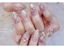 キレイエ ネイルズ(KIREIE NAILS)/チェック ちゅるん ガーリー
