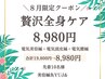 【8月限定★全身ケア】電気美容鍼＋電気頭皮鍼＋電気腰鍼　¥19800→¥8980