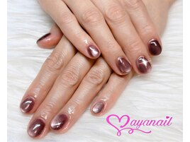 ボルドーマグネットネイル！