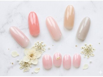 ラジュルネ(nail&eyelash La journee)の写真/浮きにくいフィルイン施術で長持ち！自爪を一番美しく魅せるカラーで指先に透明感◎