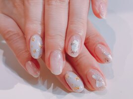クリア×ニュアンスネイル