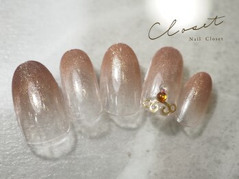 ネイルクローゼット(Nail Closet)/2月design ブラウンベージュ