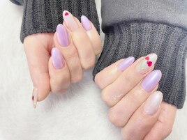 うる艶さくらんぼネイル