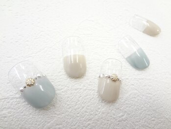 ネイルサロン クイール 小山店(NAIL SALON QUILL)/ハーフフレンチ