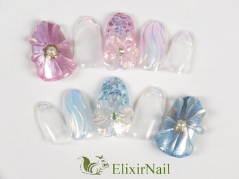 エリクサーネイル 神田(Elixir Nail)/ハンドやり放題/クーポン使用
