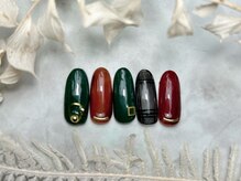 ブリスフルハピネス(Blissful happiness)/定額ネイル（Design）秋冬ver.