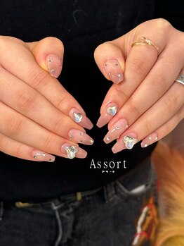 アソート 神戸元町(Assort)/ミディアムアート+パーツ代