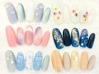ネイルエイム(Nail eim)の写真/当店人気NO1《初回限定★【毎回オフ無料】今月のオススメ定額 ¥7840→¥5480》毎月限定デザインでお洒落に♪