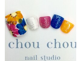 人気お花柄春夏秋冬フットネイル