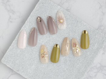 ジプソバイクレール(Gyypso by Clair)/ニュアンス　お花ネイル