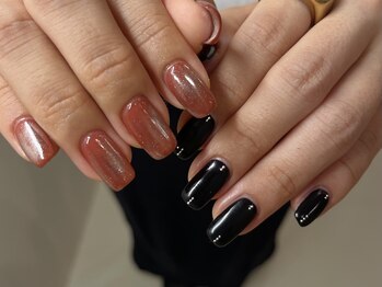 ジュイール ネイル 千葉店(Jouir nail)/シンプルでも色で遊びを