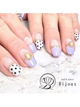 ビジュー(Bijoux)/パープル×ドット