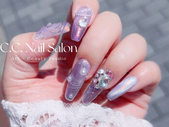 シーシーネイルサロン 池袋(C.C.Nail salon)/スカルプ長さ出しデザイン