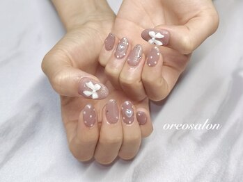 オレオサロン 池袋(oreo salon)/アート定額 /ベージュネイル