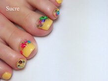シュクル(Sucre)/フットネイル☆イエロー