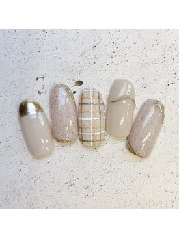 ネイルアンドまつげ リュフェール 五反田(Nail Lufaire)/ふんわりベージュ