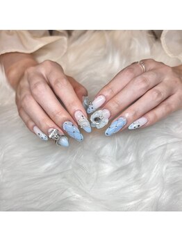 モカ 心斎橋(moca by Lee)/水色グラデ