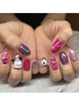 アヤネイルズ アンド アイラッシュ(AYA NAILZ.＆Eyelash)/無敵パープルxピンク