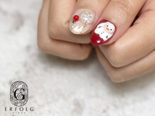 エアフォルク 銀座(ERFOLG)/オーナメント×溶けだるまネイル