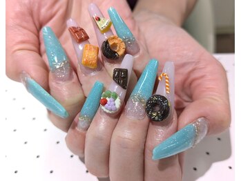 ネイルサロン グレイス(Grace)/【スカルプ】アート5本やり放題