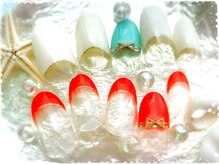 ネイルサロン ブリオン(Nail Salon Bullion)/ボーダーリボンネイル