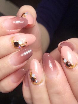 レディグリッター(Lady glitter)/上品グラデーションネイル