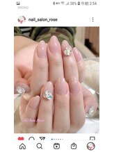 ローズ56(Rose56)/ビジューネイル