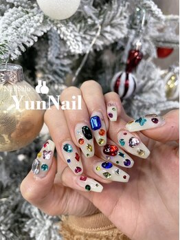 ユンネイル(YunNail)の写真/【新規[オフ・ケア込]デザインコース¥8100】持ち込みデザインOK◎カラー・アートし放題！ママさんに大人気
