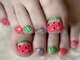 アミュリー ネイル アトリエ(Amury nail atelier)の写真/何度でも利用OK♪オフ・ケア込【フットネイルワンカラ-＋2本ア-ト☆￥7000】ア-トなし￥6000★カラ-追加OK!