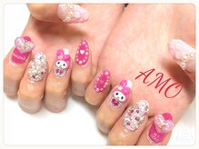 アモ ラブネイルズ(AMO Love nails)/PINK3Dネイル