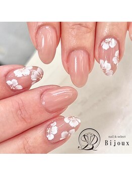 ビジュー(Bijoux)/春ネイル