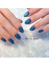 リッシュ ドゥ(RICHE deux)/ブルーマグネットネイル！