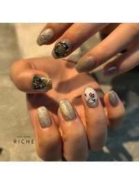 クリスマスネイル