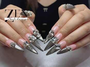 ゼン ネイル デザイン 池袋(ZEN NAIL DESIGN)/長さだしやり放題×つけ放題