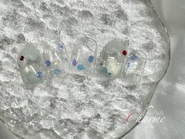 クリームソーダネイル