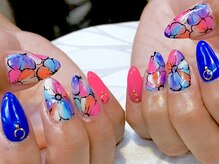 ビービーネイル(BB)/レインボーフラワー！
