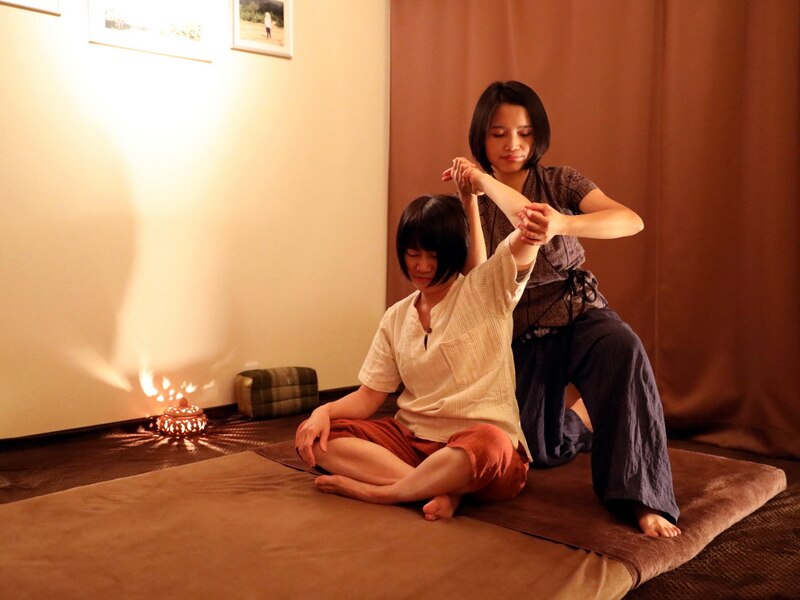 いいゾウ様　中国式リフレクソロジー　タイ古式セラピー タイマッサージ Thai massage🇹🇭 2人ヨガ🧘‍♀️🧘 先日、整体師のゆうさくさん
