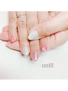 アンフィルルーム(unfil room)/定額ネイル6600円オーロラネイル