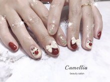 カメリア(Camellia)/クリスマス/ハンドジェルネイル
