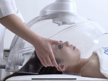 ラバンサラ 秋田大曲店の写真/【酸素スチームLEDと洗浄マシン】頭皮と顔のケア!血行促進・肌活性◎肌を綺麗にしながらむくみ&たるみケア!