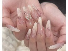 華やかビジューネイル♪