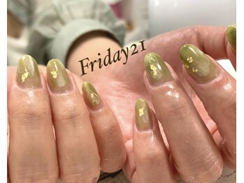 ワンカラーニュアンスネイル