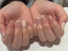 フラワーネイル/フレンチネイル