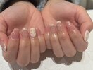 フラワーネイル/フレンチネイル