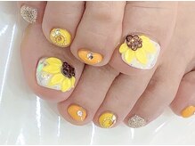 アーク(Ark)/ひまわりフットネイル★担当吉田