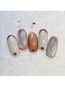 ネイルアンドまつげ リュフェール 五反田(Nail Lufaire)/スキニーフレンチ
