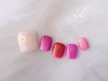 イル 神戸店/マグネット×フットネイル