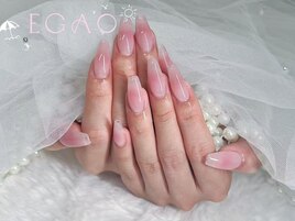 チップ長さだしチークネイル