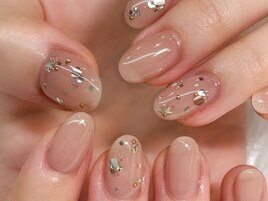 ちゅるん透明感ネイル